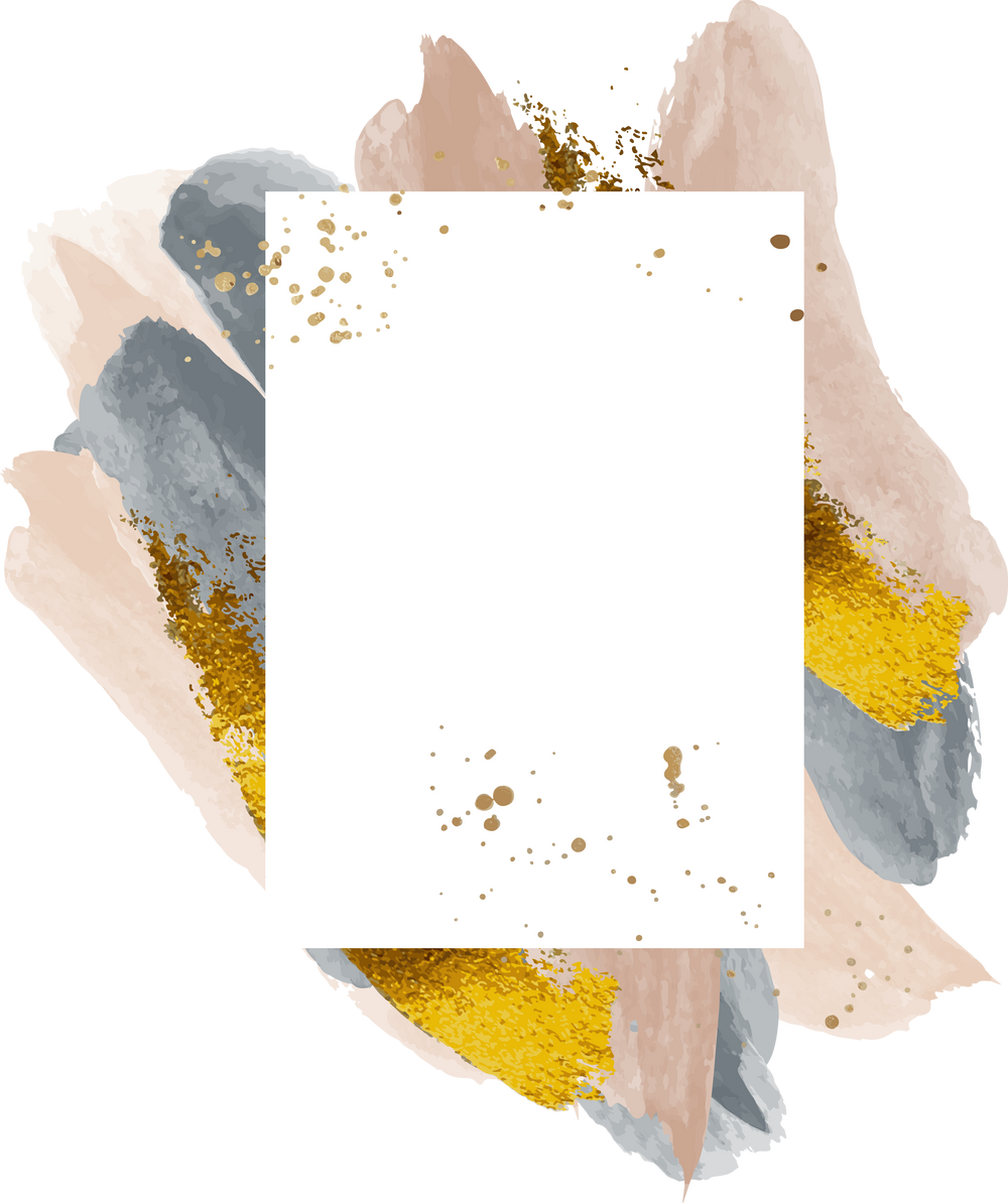 Watercolor frame background