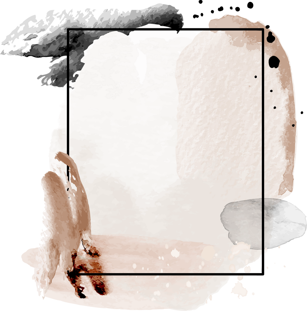 Watercolor frame background